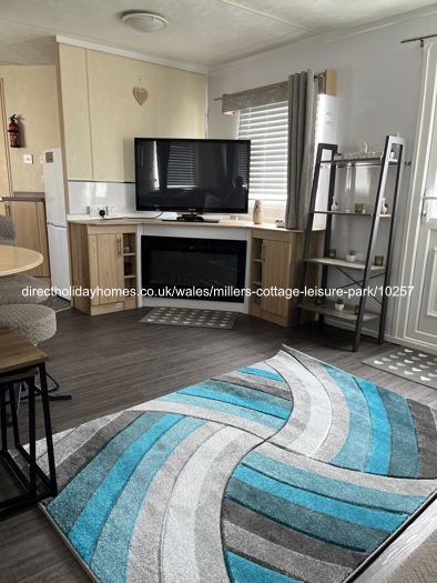 Updated TV and electric fire area