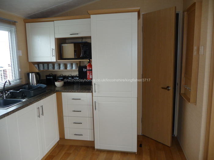 Kitchen with fridge/freezer