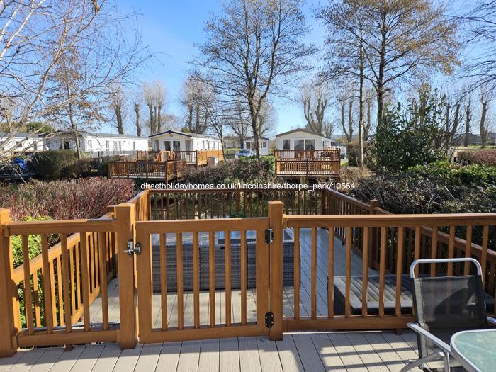 Decking area facing onto lake