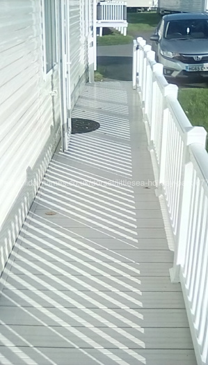 Walkway and parking spot