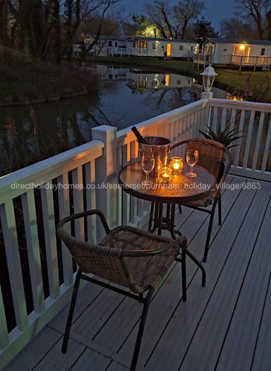 Bistro Seating at night
