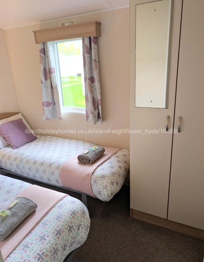 Bed 2, larger twin beds