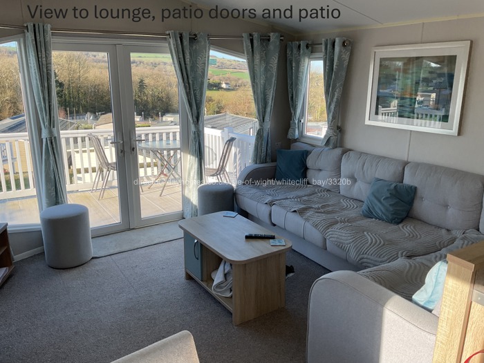 Lounge with patio doors 