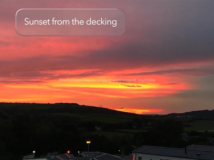 Sunset over Whitecliff 
