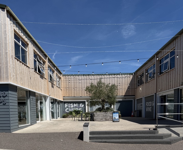 On site shop and fish and chip shop
