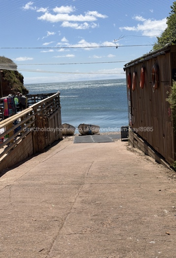 Walkway to Ladram’s private beach