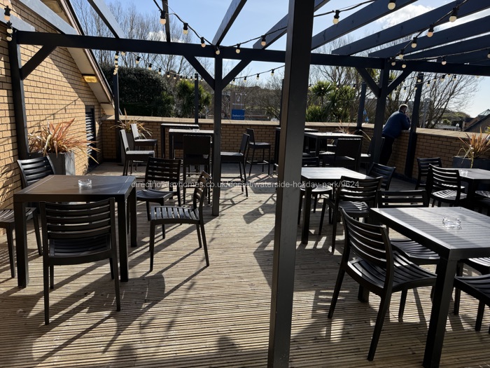 Arena outside seating area