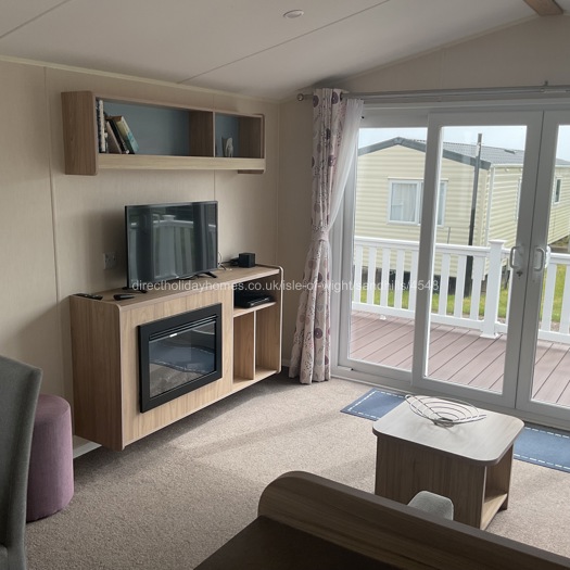 Patio doors to decking TV 
