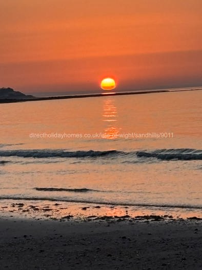 Beautiful sunrise over Whitecliff