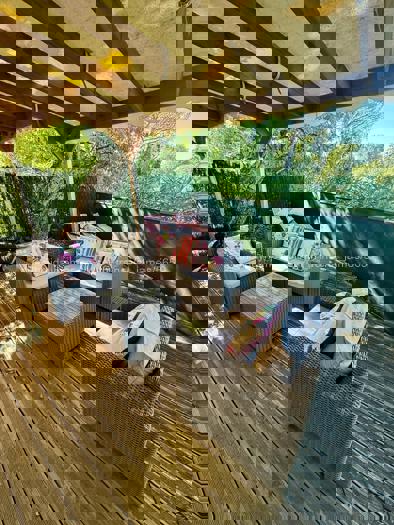 Outdoor seating area