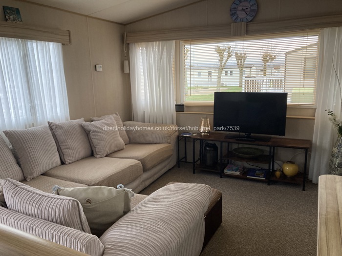 Large comfy corner sofa in lounge