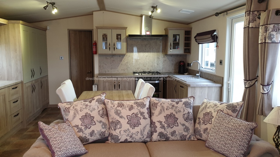 Lounge and kitchen area with 3 seat