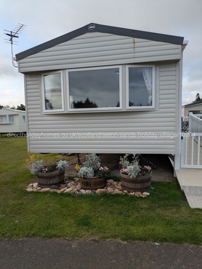 Front of caravan