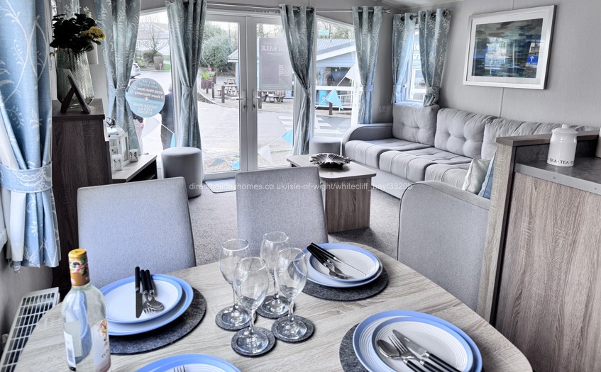 Dining area to patio doors 