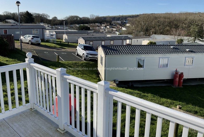 View of White Cliff from Decking 