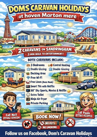 Facebook Doms Caravan Holidays 