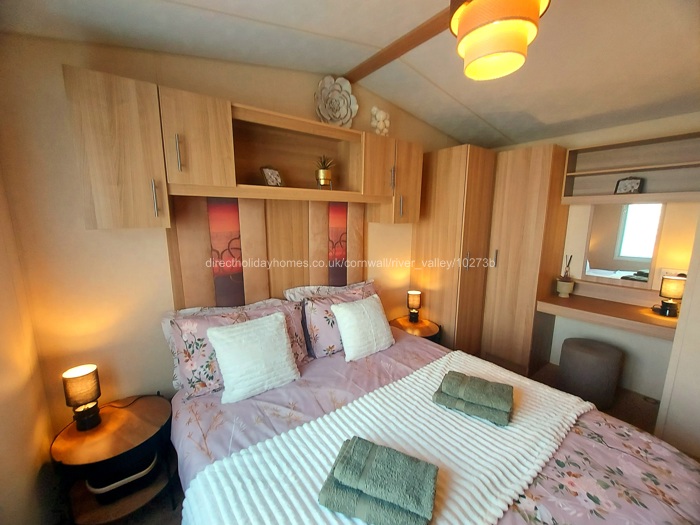 king-size bed in master bedroom