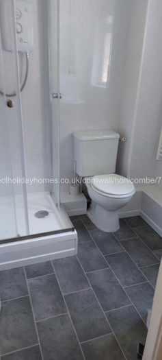 Shower room with toilet
