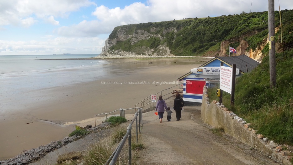 Whitecliff Bay to beach.