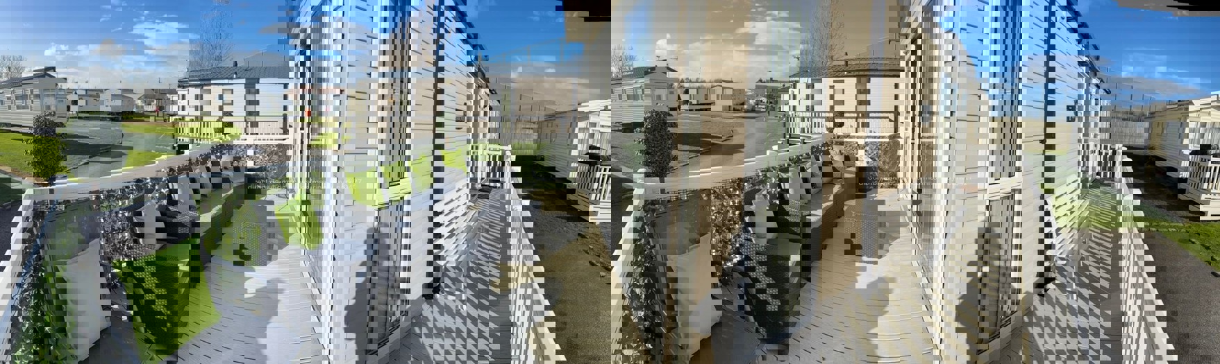 Decking and seating area