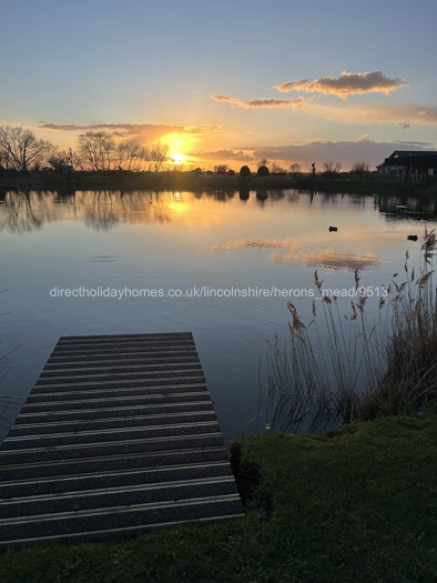 Lovely sunset over the lakes