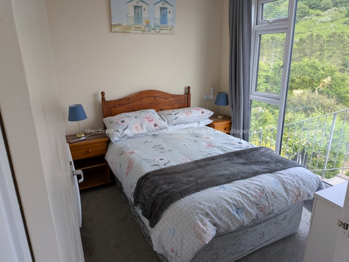 Double bedroom with sea views