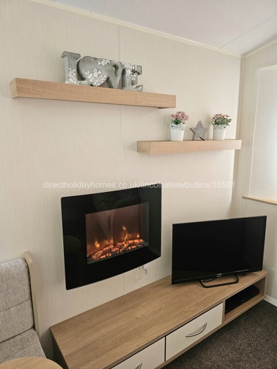 Cosy Fire Yvonne's Caravan Butlins 