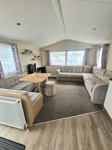 View from kitchen Yvonne's Caravan