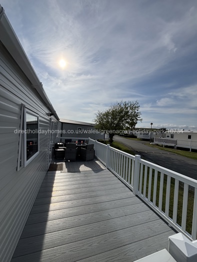 Large enclosed decking area.
