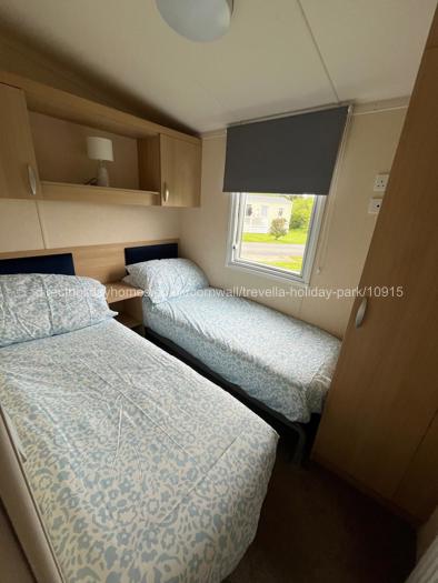 Twin bedroom with wardrobe