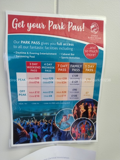 Park Passes For Use at Robin Hood 