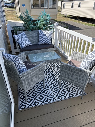 Decking with outdoor furniture 