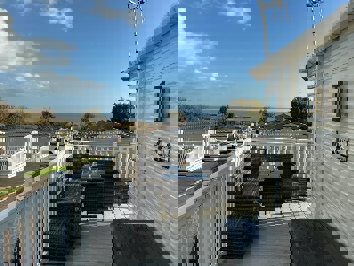 View from the decking