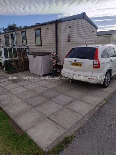 Paved parking area for 2 cars