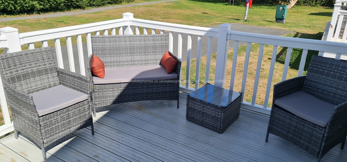 Right hand side of decking 