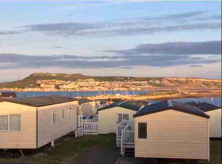 Decking looking towards Portland