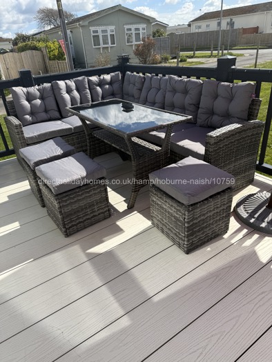 Patio with BBQ and lounge area