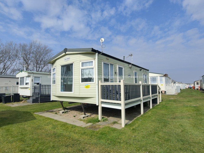 Outside the caravan 