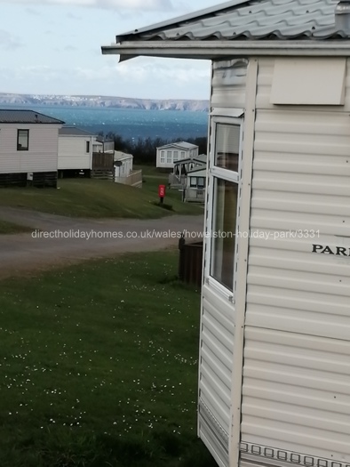 View from caravan site