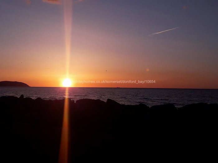 Sunset view from Decking