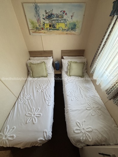Twin single beds in our 2nd Bedroom